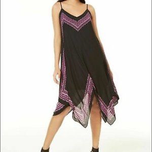 INC Black Paisley Ikat Print Dress